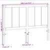 vidaXL Vzglavje voščeno rjava 135 cm trdna borovina