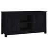vidaXL TV omarica črna 103x36,5x52 cm trdna borovina
