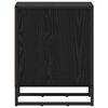 vidaXL Nočna omarica Črna Orehovina 39,5 x 30 x 50 cm Konstruiran les
