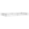 vidaXL Visoka greda gabion pocinkano jeklo 200x100x20 cm