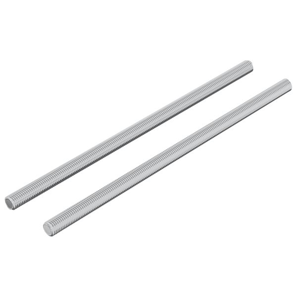 vidaXL Navojna palica 2 pcs srebrna 6 x 135 mm Jeklo