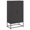 vidaXL Visoka omara črna 68,5x38,5x123,5 cm jeklo