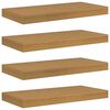 vidaXL Stenska polica Montaža za steno 4 pcs Bež 50 x 23,5 x 4 cm
