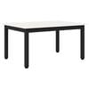 vidaXL Klubska miza Bela 70 x 50 x 36 cm Masivno borovo les