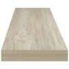 vidaXL Stenske police 4 kosi barva hrasta 120x23,5x3,8 cm MDF