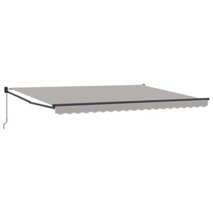 vidaXL Vlečna tenda Svetlo siva 450 x 300 x 165 cm