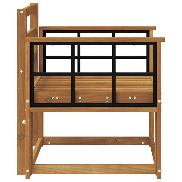 vidaXL Zunanji kavč Masiven les akacije Naravna