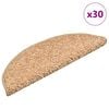 vidaXL Stopni&scaron;čne preproge 30 kosov 56x17x3 cm zlate polkrožne
