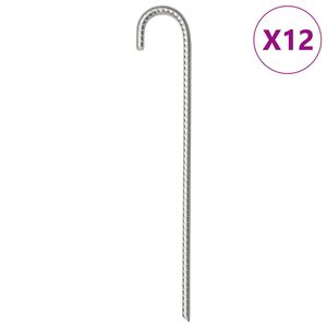 vidaXL Klini za &scaron;otor 12 kosov 37 cm &Oslash;10 mm pocinkano jeklo