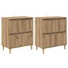 vidaXL Stranske omare 2 kos Umetni hrast 60 x 35 x 70 cm