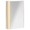 vidaXL Kopalni&scaron;ka ogledalna omara Sonoma hrast 33 x 11,5 x 50 cm