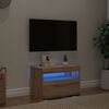vidaXL TV omarica z LED artisan hrast 60x35x40 cm inženirski les