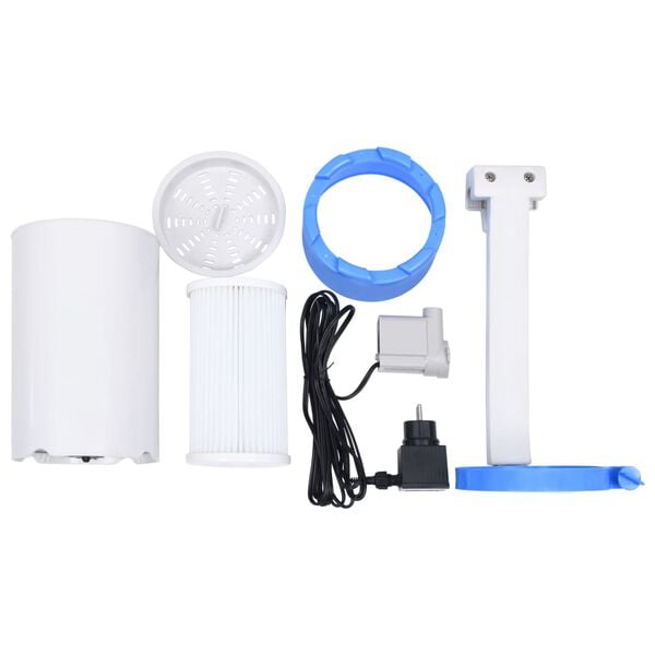 vidaXL Viseči lovilec umazanije in črpalka z adapterjem 16 cm plastika