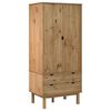 vidaXL Garderobna omara OTTA 76,5x53x172 cm trdna borovina