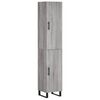 vidaXL Visoka omara siva sonoma 34,5x34x180 cm inženirski les