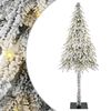 vidaXL Božično drevo med 300 LED z stojalom Bela 210 cm PE in jeklo