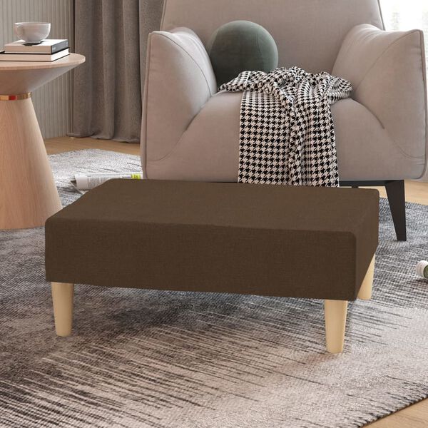 vidaXL Stolček za noge rjav 78x56x32 cm blago