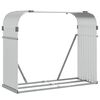 vidaXL Nosilec za polena srebrn 120x45x100 cm pocinkano jeklo