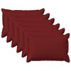 vidaXL Prevleka za blazino 6 pcs HOUTEN Vinorodna rdeča 40 x 60 cm