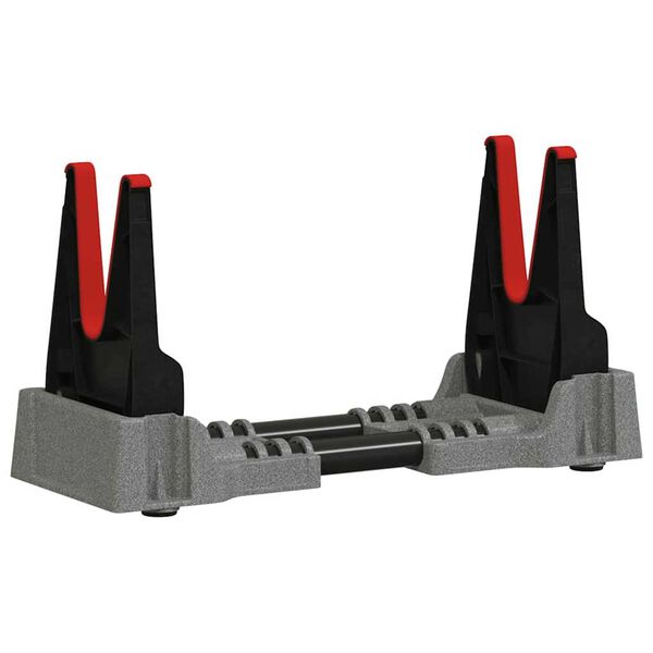 vidaXL Naslon za streljanje Siva 46 x 14 x 19.5 cm Plastika