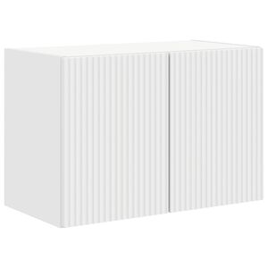 vidaXL TV stenska omara 59,5 x 31 x 40 cm Bela Inženirski les