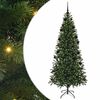 vidaXL Umestno božično drevo Zelena 210 cm PE in PVC