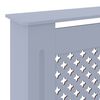 vidaXL Pokrov za radiator MDF siv 205 cm
