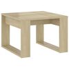 vidaXL Stranska mizica sonoma hrast 50x50x35 cm iverna plo&scaron;ča