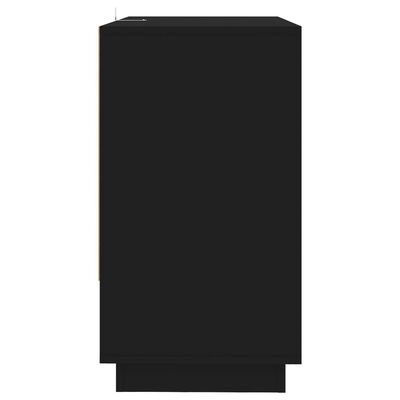 vidaXL Komoda črna 70x41x75 cm iverna plošča