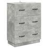 vidaXL Predalna omara Betonsko siva 66 x 34,5 x 87 cm Inženirski les