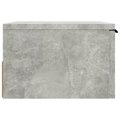 vidaXL Stenska nočna omarica betonsko siva 34x30x20 cm