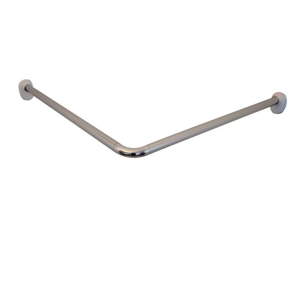 RIDDER Kotni nosilec zavese za tu&scaron; krom 90x90x2,5 cm