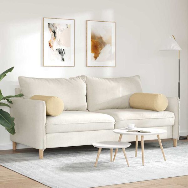 vidaXL Blazine 2 pcs Siva zelena &Oslash; 25 x 70 cm Žametna tkanina