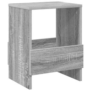 vidaXL Regal za revije Siva Sonoma 35 x 30 x 45 cm