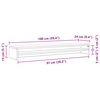 vidaXL Stojalo za zaslon rjavi hrast 100x24x13 cm konstruiran les