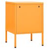 vidaXL Nočna omarica gorčično rumena 35x35x51 cm jeklo