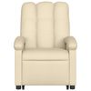 vidaXL Naslanjač s funkcijo vstajanja krem blago