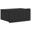 vidaXL Stenski nočni omarici Črna 49 x 34,5 x 24 cm Inženirski les