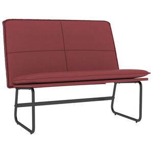 vidaXL Klop vinsko rdeča 100x75x76 cm umetno usnje