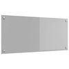 vidaXL Kuhinjski panel Svetlo siva 90 x 40 cm kaljeno steklo