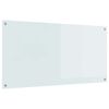 vidaXL Kuhinjski panel Bela 120 x 60 cm kaljeno steklo