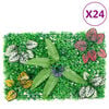 &nbsp;vidaXL Ograja iz umetnih rastlin 24 kosov zelena 40x60 cm
