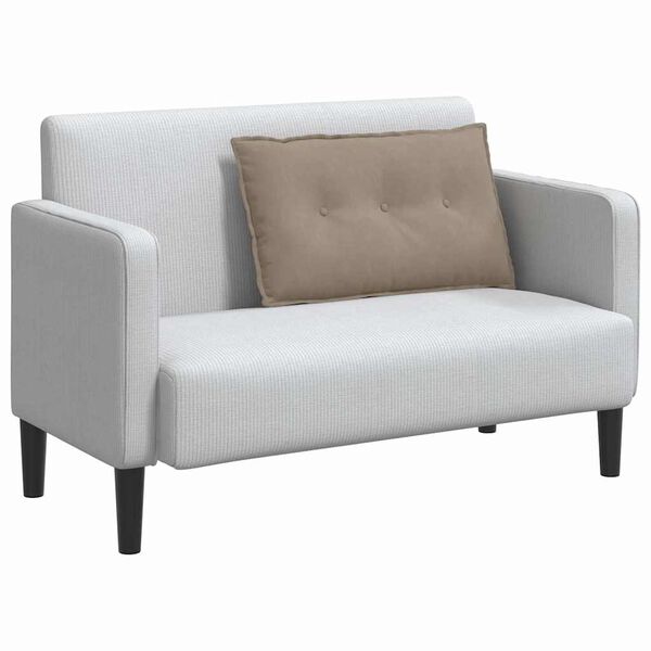 vidaXL Poglavni vzglavnik Taupe 80 x 50 cm Mikrofiber tkanina