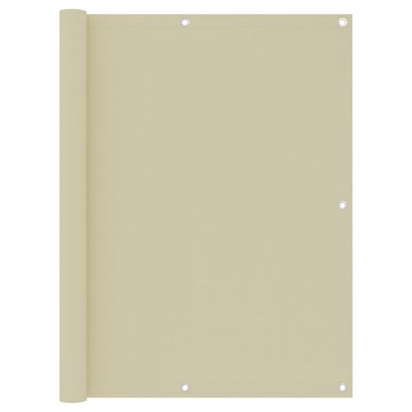 vidaXL Balkonsko platno krem 120x300 cm oksford blago