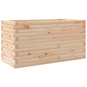 vidaXL Vrtno cvetlično korito 90x40x45,5 cm trdna borovina