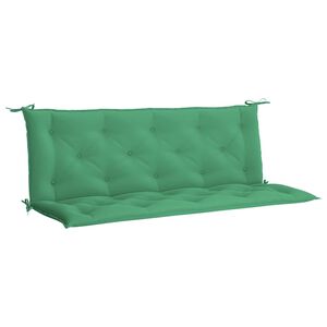vidaXL Blazina za vrtno klop zelena 150x(50+50)x7 cm oxford tkanina