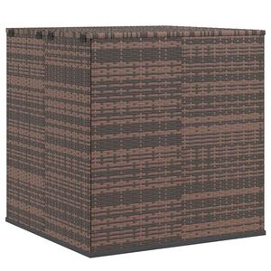 vidaXL Vrtna &scaron;katla za blazine PE ratan 100x97,5x104 cm rjava