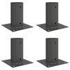 vidaXL Okrogla podlaga 4 pcs Antracit 15 x 15 x 15 cm Kovina