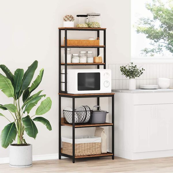 vidaXL Kuhinjska polica Star les 60 x 40 x 168 cm Konstruiran les