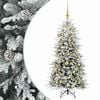 vidaXL Umetno Zložljivo Božično Drevo 120 cm 150 LED Toplo bela